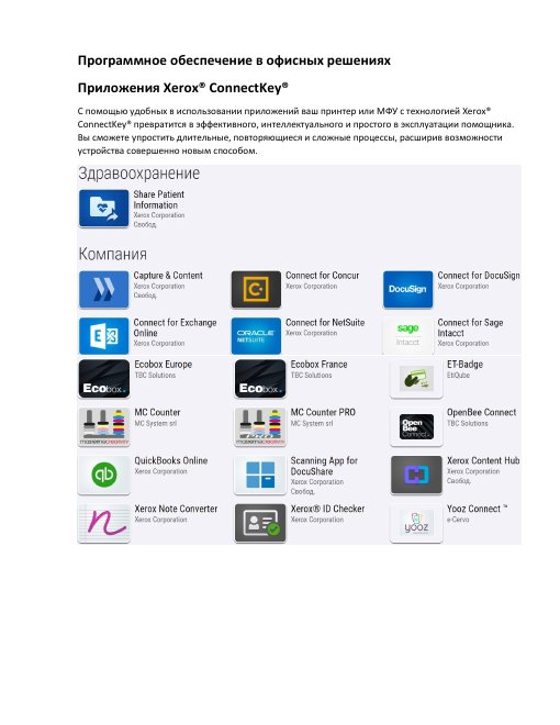 Додаток Xerox Intelligent Filer